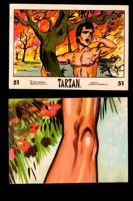 1966 Tarzan Banner Productions Vintage Trading Cards You Pick Singles #1-66 #51  - TvMovieCards.com