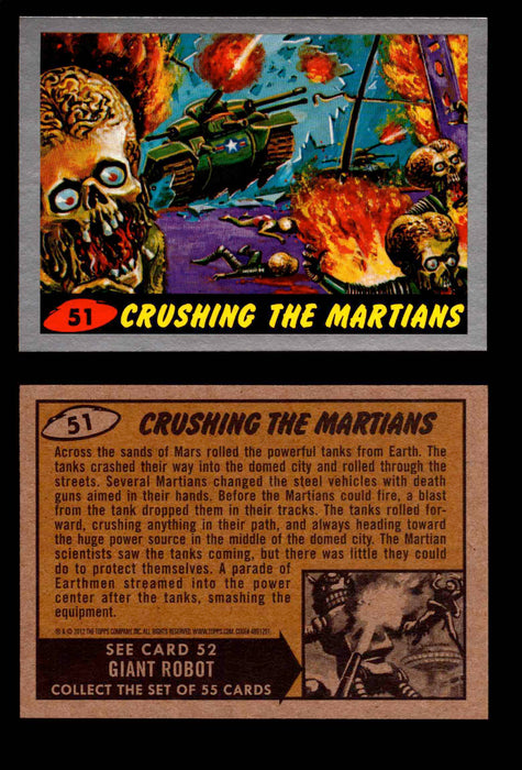 2012 Mars Attacks Silver Parallel You Pick Single Trading Card #1-55 Topps #51  - TvMovieCards.com