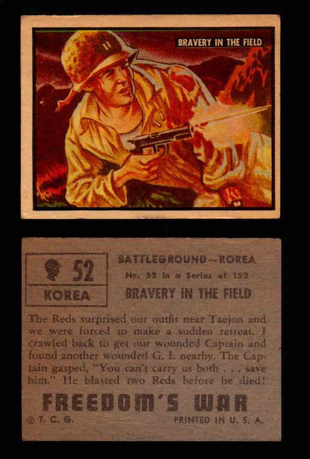1950 Freedom's War Korea Topps Vintage Trading Cards You Pick Singles #1-100 #52  - TvMovieCards.com