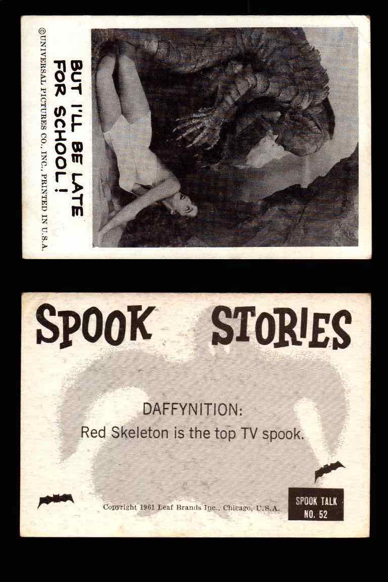1961 Spook Stories Series 1 Leaf Vintage Trading Cards You Pick Singles #1-#72 #52  - TvMovieCards.com