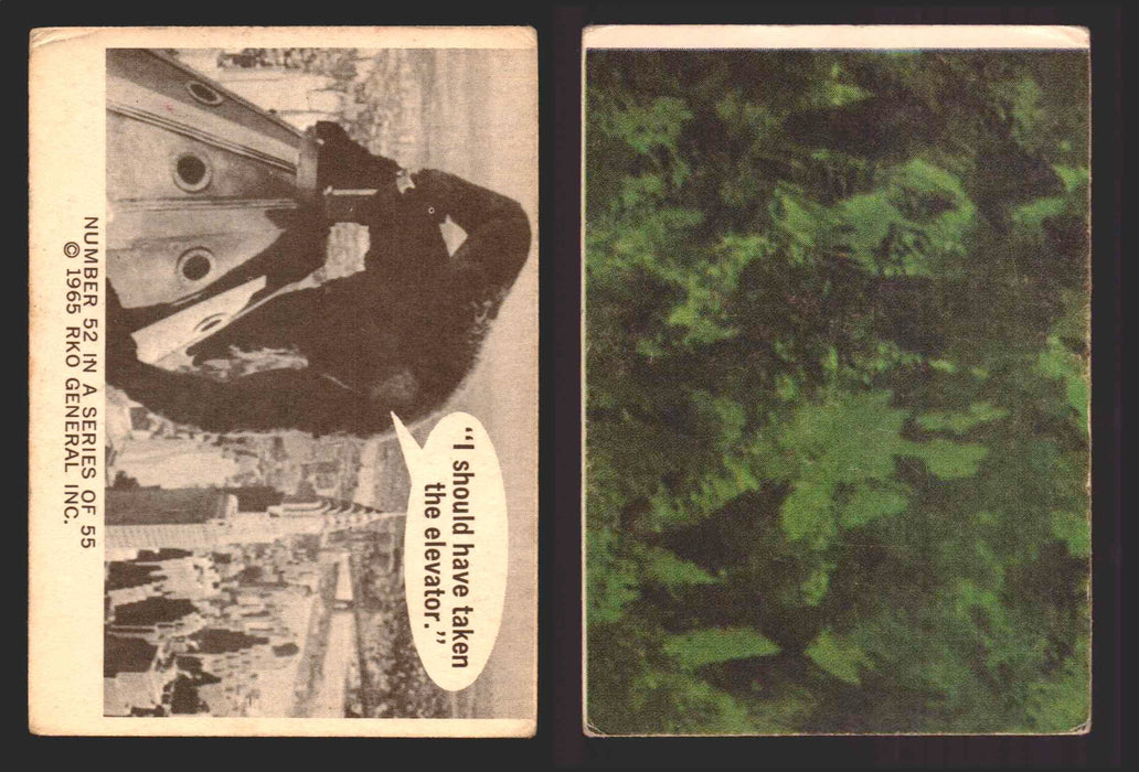 1966 King Kong Donruss RKO Vintage Trading Cards You Pick Singles #1-55 52   "I should have taken the elevator.”  - TvMovieCards.com