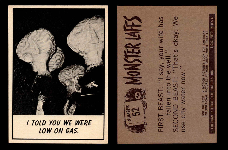 Monster Laffs 1966 Topps Vintage Trading Card You Pick Singles #1-66 #52  - TvMovieCards.com