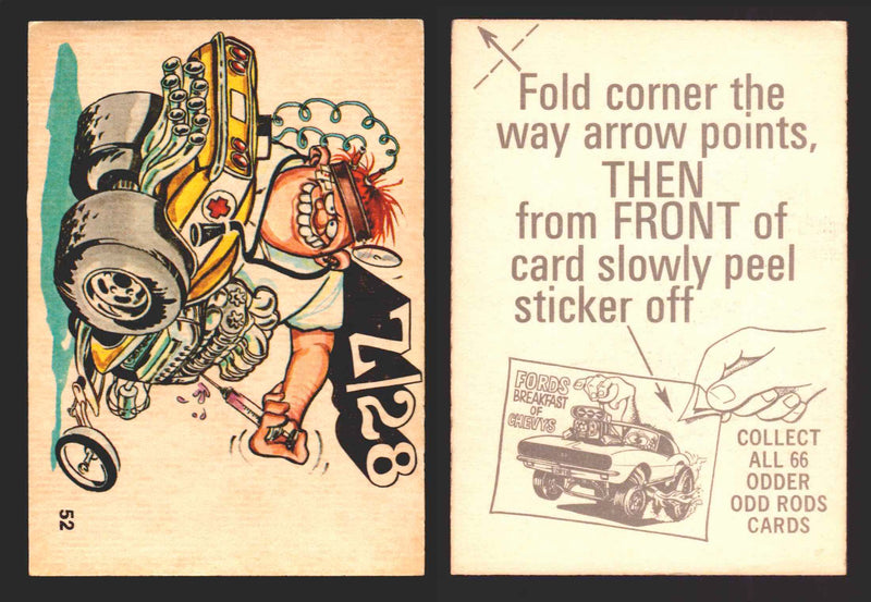 1970 Odder Odd Rods Donruss Vintage Trading Cards #1-66 You Pick Singles 52   Z/28  - TvMovieCards.com