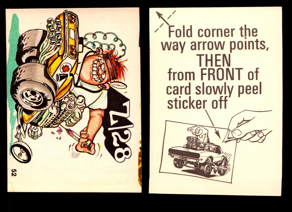 Fabulous Odd Rods Vintage Sticker Cards 1973 #1-#66 You Pick Singles #52   Z/28  - TvMovieCards.com