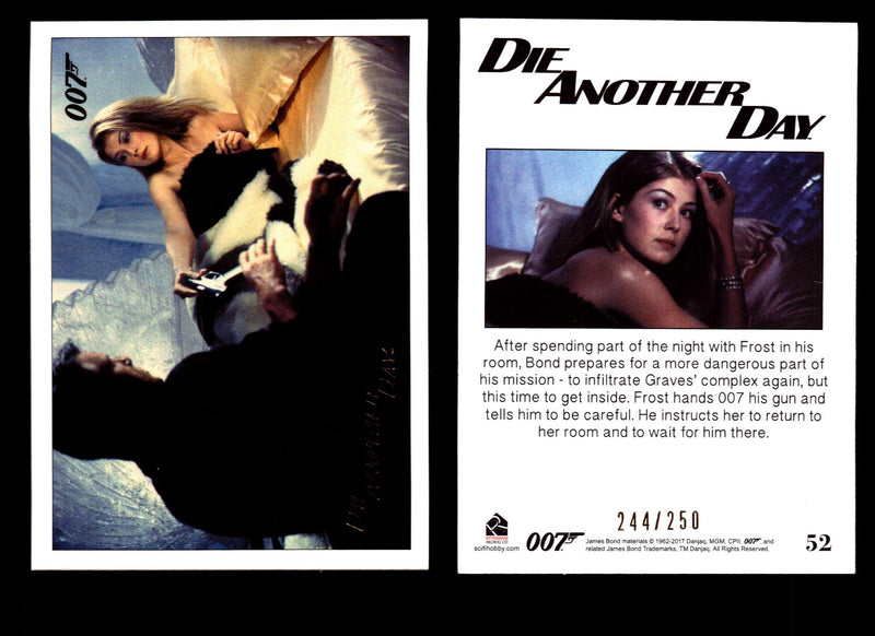 James Bond Archives 2017 Final Edition Die Another Day Gold Parallel Card Single #52  - TvMovieCards.com