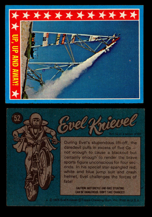 Evel Knievel Topps 1974 Vintage Trading Cards You Pick Singles #1-60 #52  - TvMovieCards.com