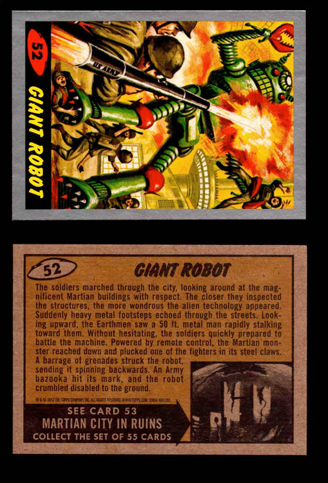 2012 Mars Attacks Silver Parallel You Pick Single Trading Card #1-55 Topps #52  - TvMovieCards.com