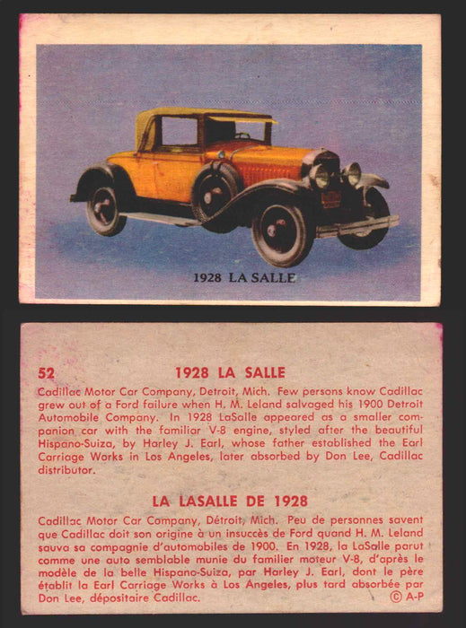 1959 Parkhurst Old Time Cars Vintage Trading Card You Pick Singles #1-64 V339-16 52	1928 LaSalle  - TvMovieCards.com