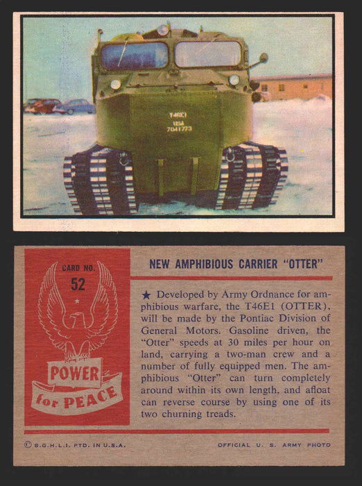 1954 Power For Peace Vintage Trading Cards You Pick Singles #1-96 52   New Amphibious Carrier "Otter"  - TvMovieCards.com