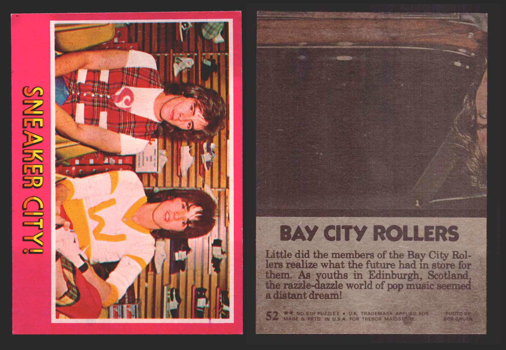 1975 Bay City Rollers Vintage Trading Cards You Pick Singles #1-66 Trebor 52   Sneaker City!  - TvMovieCards.com