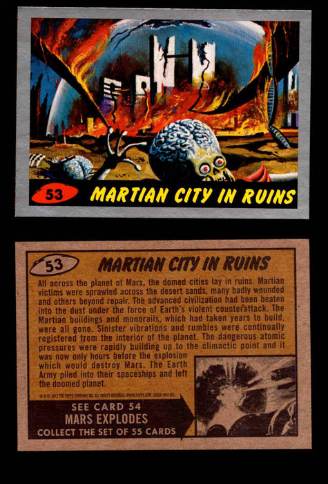 2012 Mars Attacks Silver Parallel You Pick Single Trading Card #1-55 Topps #53  - TvMovieCards.com