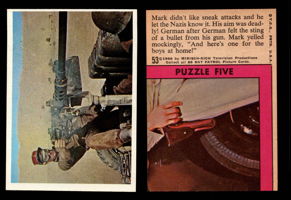 Rat Patrol 1966 Topps Vintage Card You Pick Singles #1-66 #53  - TvMovieCards.com