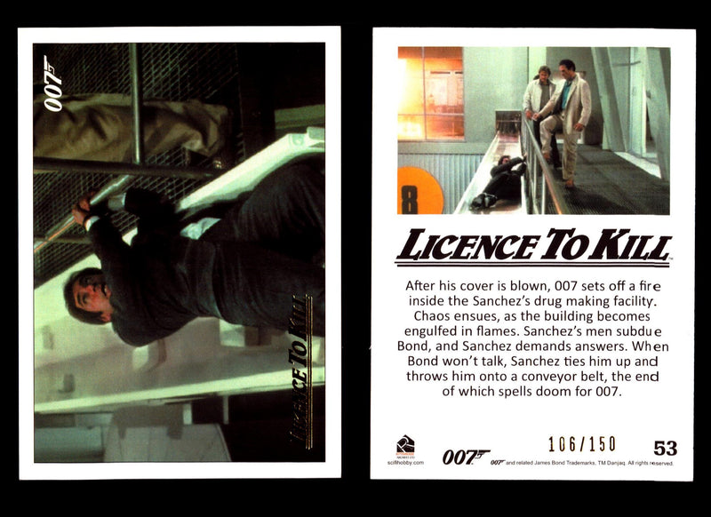 James Bond Classics 2016 Licence To Kill Gold Foil Parallel Card You Pick Single #53  - TvMovieCards.com