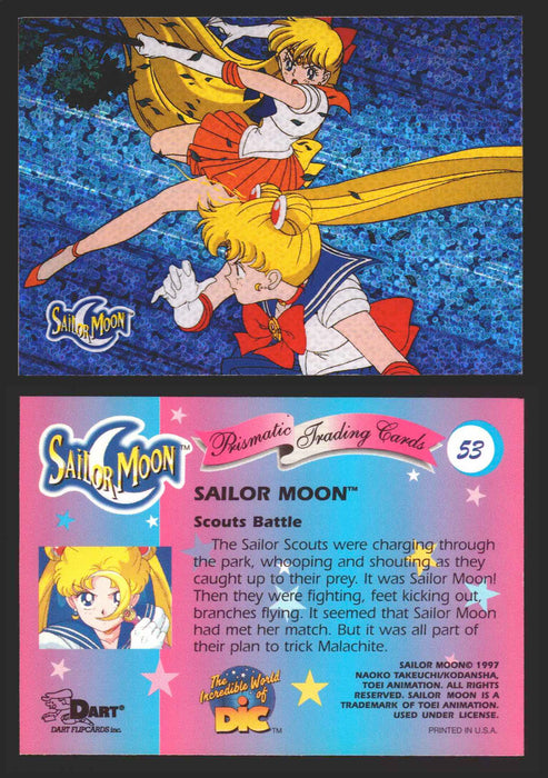 1997 Sailor Moon Prismatic You Pick Trading Card Singles #1-#72 No Cracks 53   Scouts Battle  - TvMovieCards.com