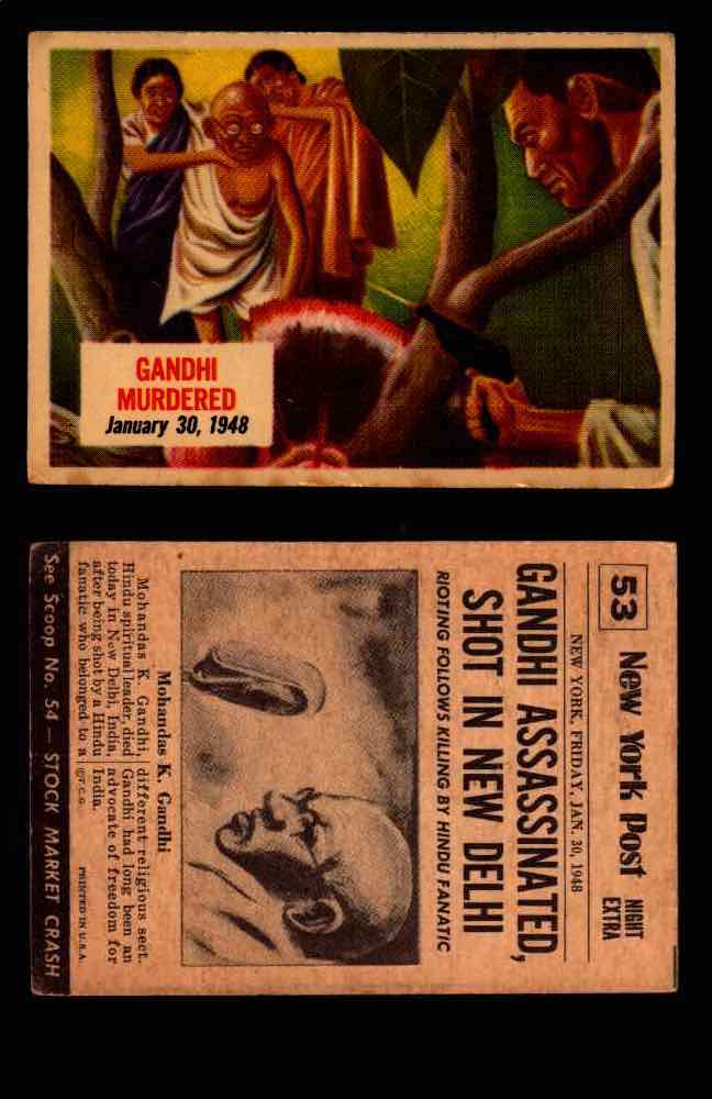 1954 Scoop Newspaper Series 1 Topps Vintage Trading Cards You Pick Singles #1-78 58   Japanese Surrender  - TvMovieCards.com