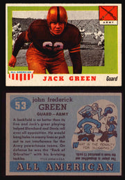 1955 Topps All American Football Trading Card You Pick Singles #1-#100 VG/EX #	53	John F. Green  - TvMovieCards.com