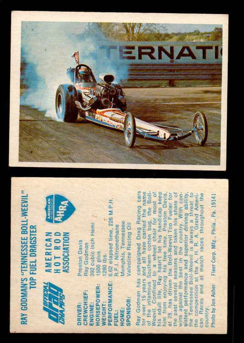 AHRA Official Drag Champs 1971 Fleer Vintage Trading Cards You Pick Singles 53   Ray Godman's "Tennessee Boll-Weevil"             Top Fuel Dragster  - TvMovieCards.com