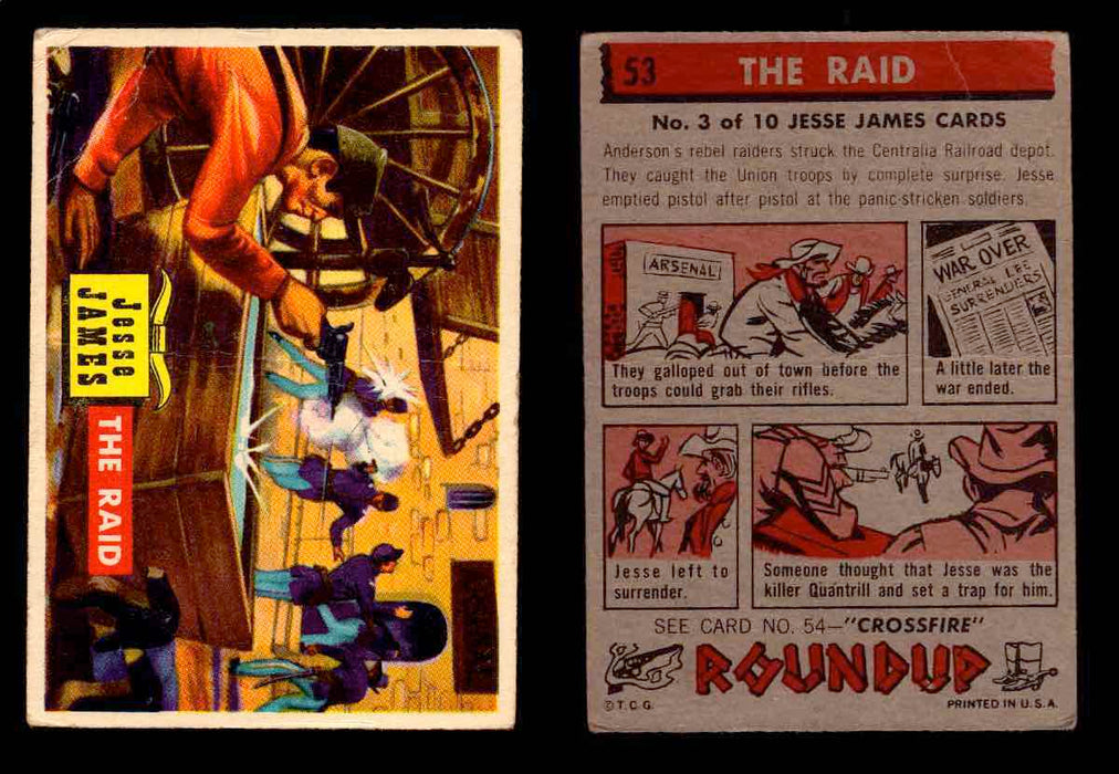1956 Western Roundup Topps Vintage Trading Cards You Pick Singles #1-80 #53  - TvMovieCards.com