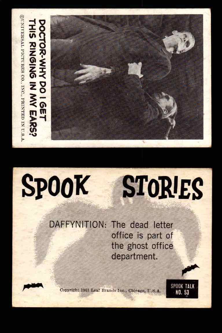 1961 Spook Stories Series 1 Leaf Vintage Trading Cards You Pick Singles #1-#72 #53  - TvMovieCards.com