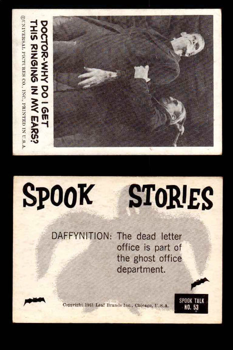 1961 Spook Stories Series 1 Leaf Vintage Trading Cards You Pick Singles #1-#72 #53  - TvMovieCards.com