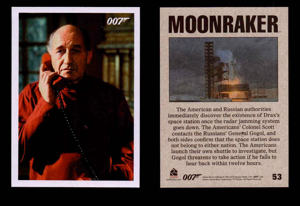 James Bond Archives Spectre Moonraker Movie Throwback U Pick Single Cards #1-61 #53  - TvMovieCards.com