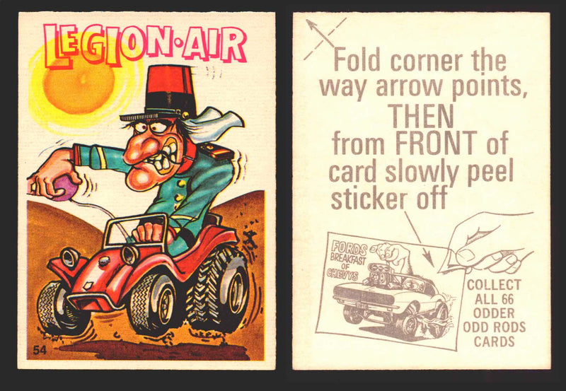 1970 Odder Odd Rods Donruss Vintage Trading Cards #1-66 You Pick Singles 54   Legion-Air  - TvMovieCards.com