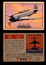 1952 Wings Topps TCG Vintage Trading Cards You Pick Singles #1-100 #54  - TvMovieCards.com