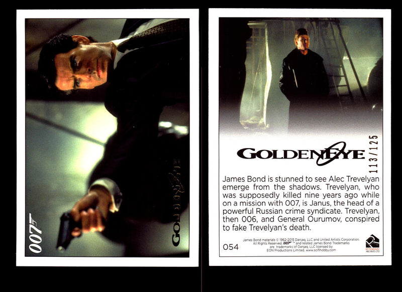 James Bond Archives 2015 Goldeneye Gold Parallel Card You Pick Single #1-#102 #54  - TvMovieCards.com
