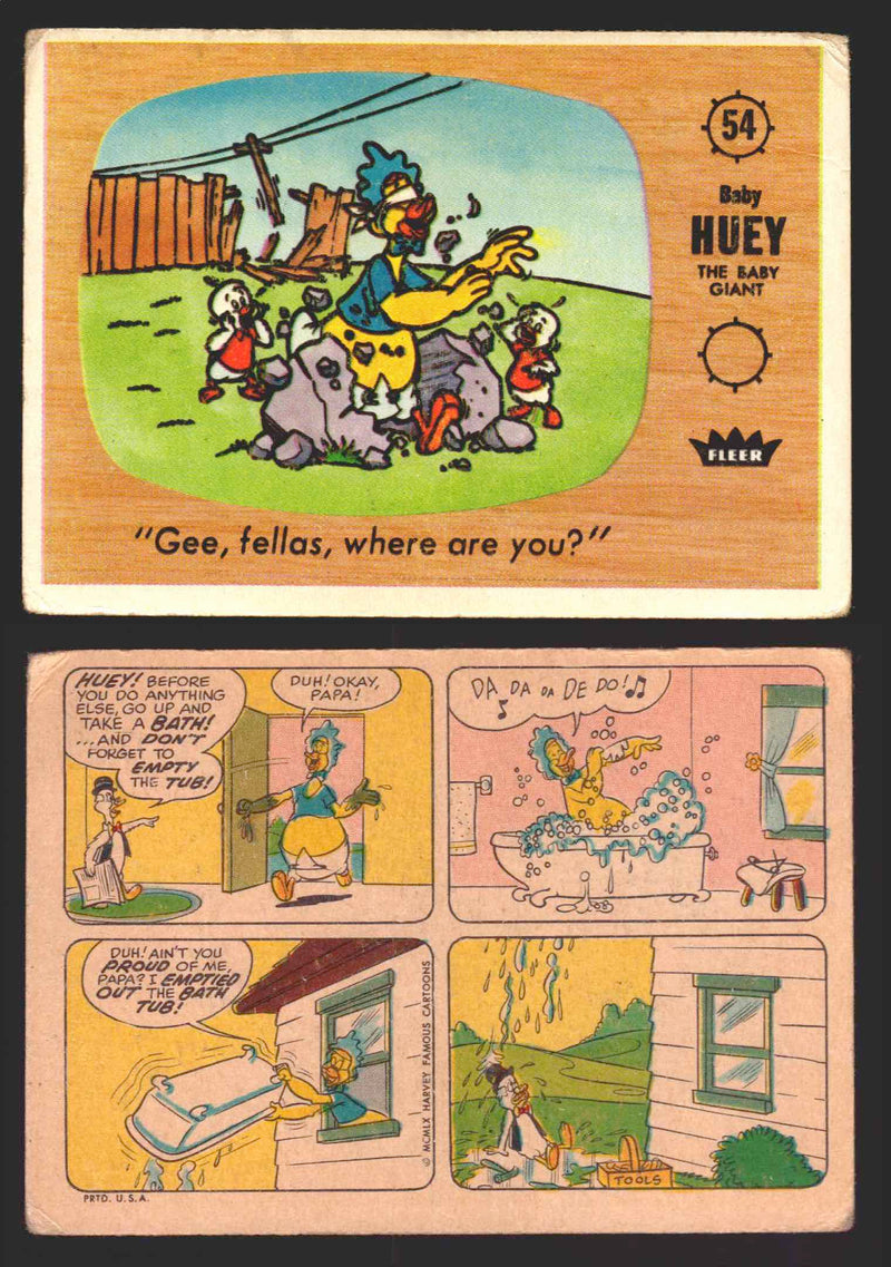 1960 Casper The Ghost Fleer Vintage Trading Card You Pick Singles #1-#66 54   "Gee fellas where are you?"  - TvMovieCards.com
