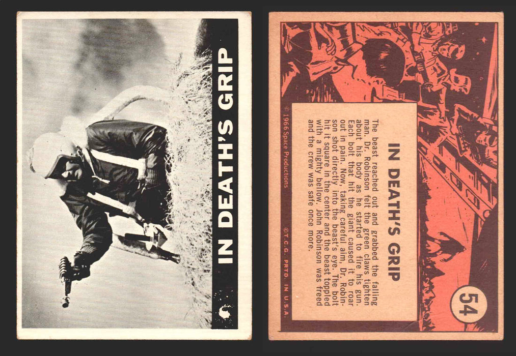 1966 Lost In Space Topps Vintage Trading Card #1-55 You Pick Singles #	 54   In Death's Grip  - TvMovieCards.com