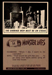 Monster Laffs 1966 Topps Vintage Trading Card You Pick Singles #1-66 #54  - TvMovieCards.com