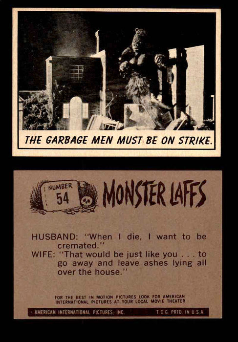 Monster Laffs 1966 Topps Vintage Trading Card You Pick Singles #1-66 #54  - TvMovieCards.com