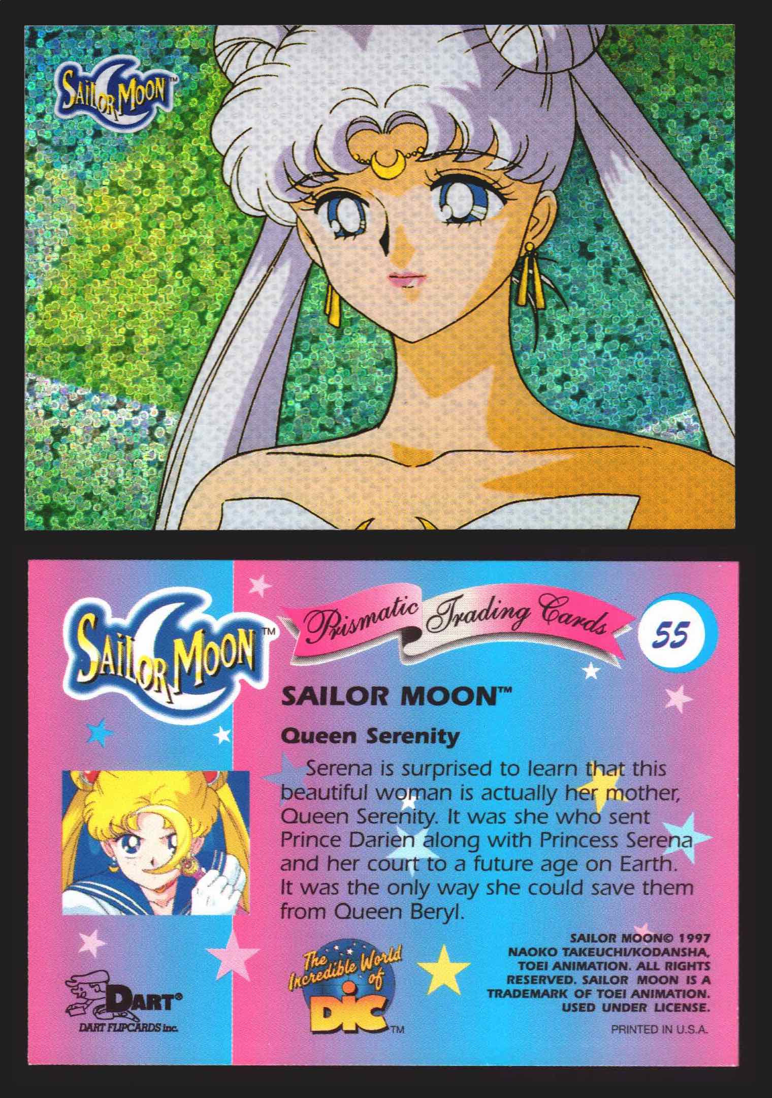 1997 Sailor Moon Prismatic You Pick Trading Card Singles #1-#72 No