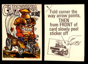 Fabulous Odd Rods Vintage Sticker Cards 1973 #1-#66 You Pick Singles #55   California or Bust  - TvMovieCards.com