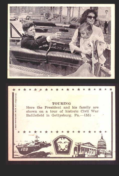 1963 John F. Kennedy JFK Rosan Trading Card You Pick Singles #1-66 55   Touring  - TvMovieCards.com