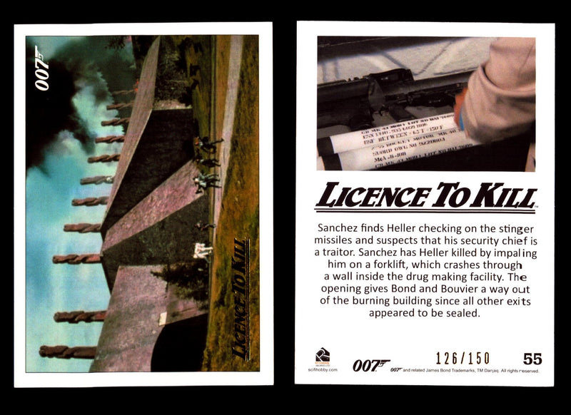 James Bond Classics 2016 Licence To Kill Gold Foil Parallel Card You Pick Single #55  - TvMovieCards.com