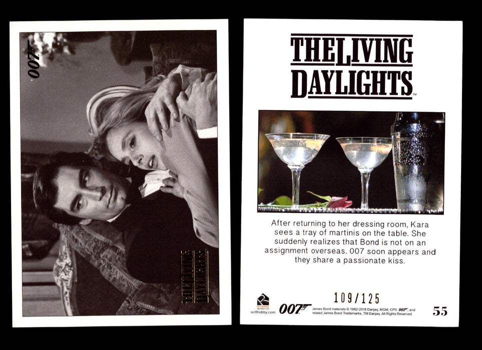 James Bond Archives The Living Daylights Gold Parallel Card You Pick Single 1-55 #55  - TvMovieCards.com