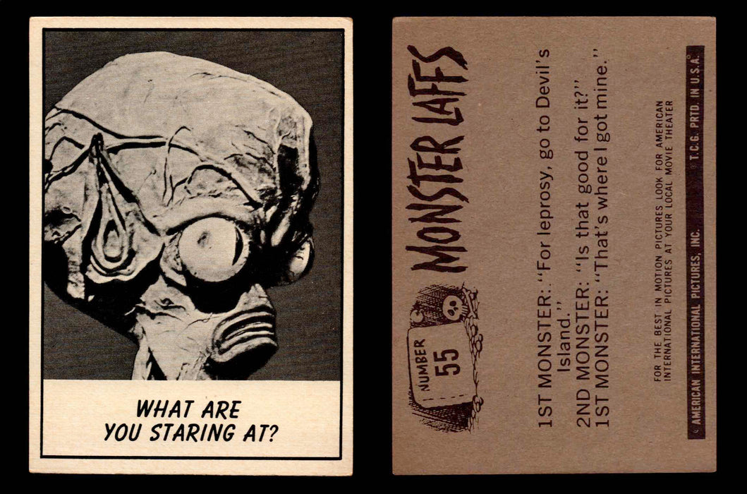 Monster Laffs 1966 Topps Vintage Trading Card You Pick Singles #1-66 #55  - TvMovieCards.com