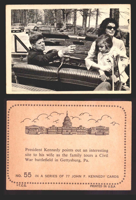 1964 The Story of John F. Kennedy JFK Topps Trading Card You Pick Singles #1-77 #55  - TvMovieCards.com