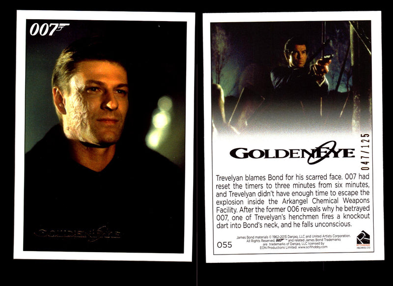 James Bond Archives 2015 Goldeneye Gold Parallel Card You Pick Single #1-#102 #55  - TvMovieCards.com