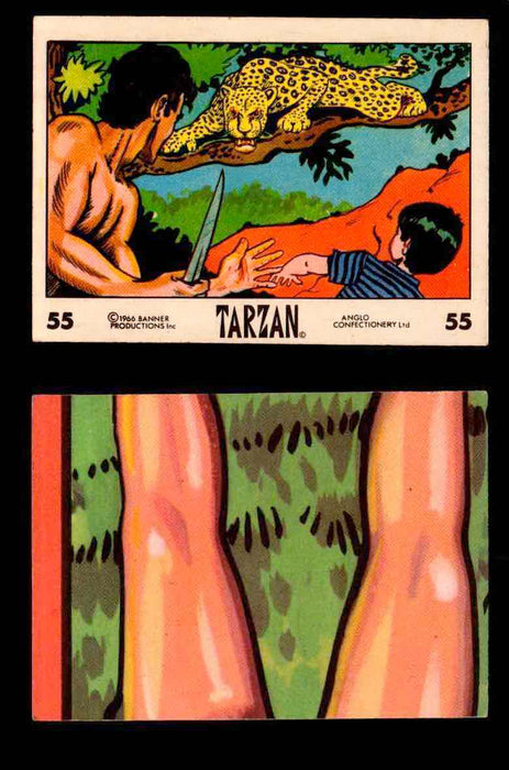 1966 Tarzan Banner Productions Vintage Trading Cards You Pick Singles #1-66 #55  - TvMovieCards.com
