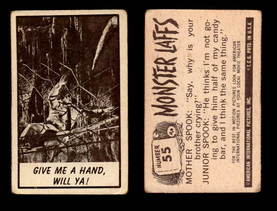 1966 Monster Laffs Midgee Vintage Trading Card You Pick Singles #1-108 Horror #55  - TvMovieCards.com