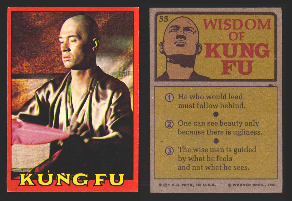 1973 Kung Fu Topps Vintage Trading Card You Pick Singles #1-60 #55  - TvMovieCards.com