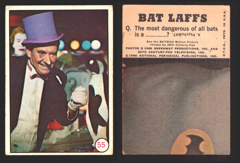 Batman Bat Laffs Vintage Trading Card You Pick Singles #1-#55 Topps 1966 #55  - TvMovieCards.com