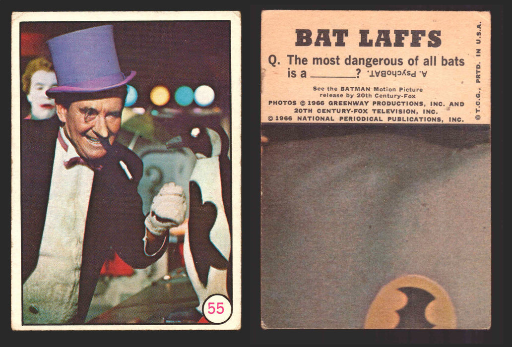 Batman Bat Laffs Vintage Trading Card You Pick Singles #1-#55 Topps 1966 #55  - TvMovieCards.com