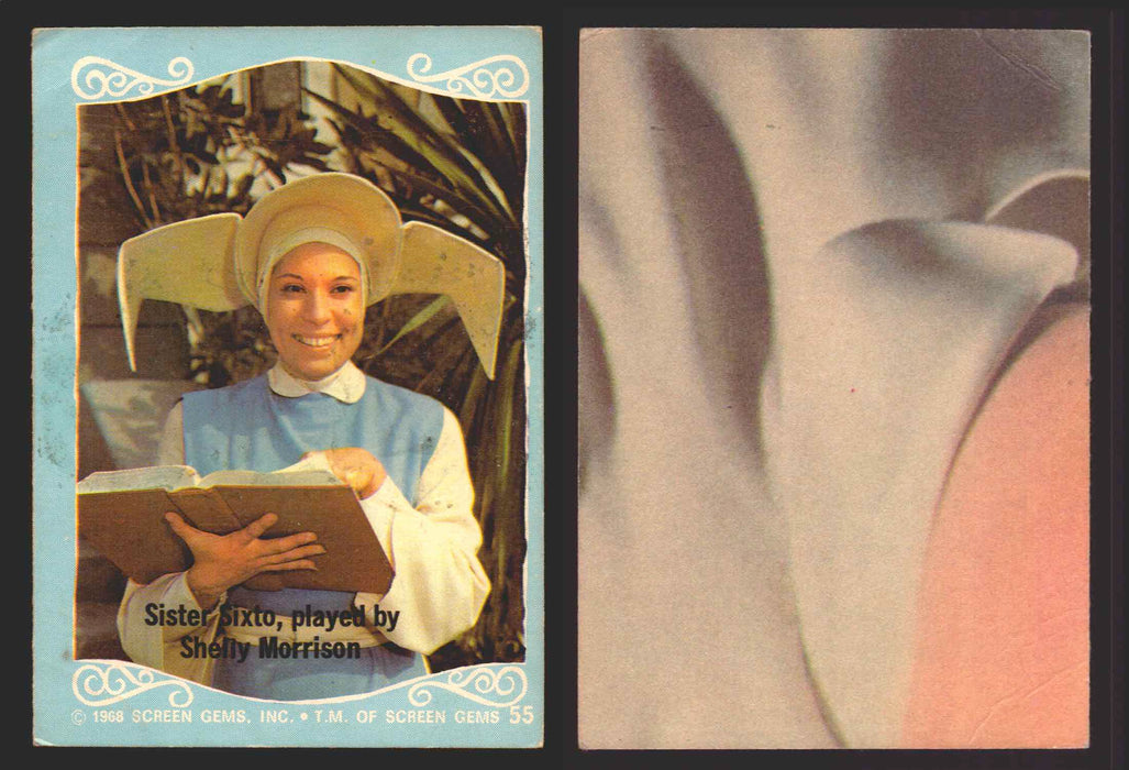 The Flying Nun Vintage Trading Card You Pick Singles #1-#66 Sally Field Donruss 55   Sister Sixto    played by Shelly Morrison  - TvMovieCards.com