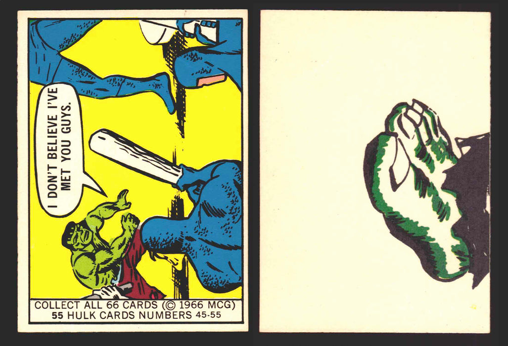 1966 Marvel Super Heroes Donruss Vintage Trading Cards You Pick Singles #1-66 #55  - TvMovieCards.com