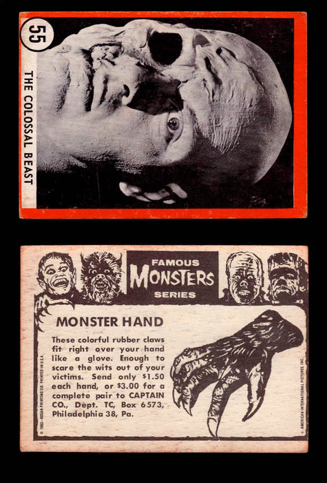 Famous Monsters 1963 Vintage Trading Cards You Pick Singles #1-64 #55b  - TvMovieCards.com