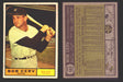 1961 Topps Baseball Trading Card You Pick Singles #500-#589 VG/EX #	563 Bob Cerv - New York Yankees  - TvMovieCards.com