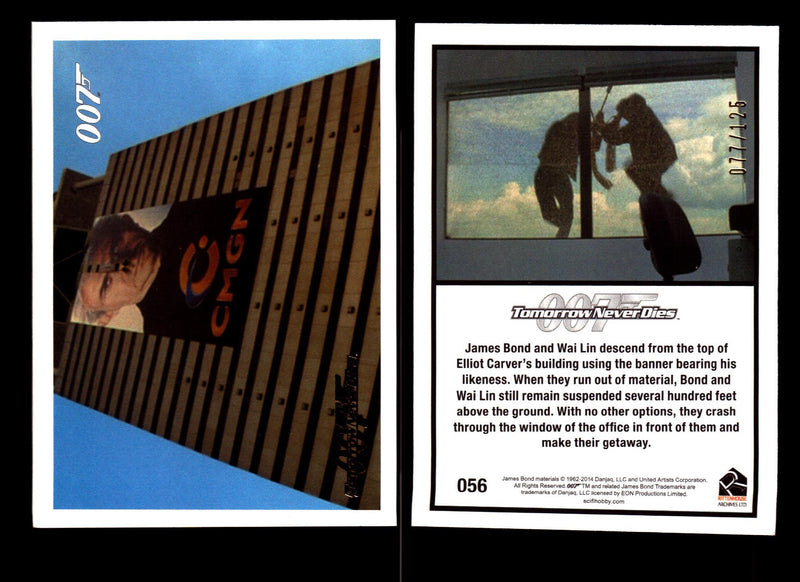 James Bond Archives 2014 Tomorrow Never Dies Gold Parallel Card You Pick Singles #56  - TvMovieCards.com